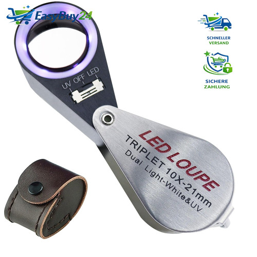 Juwelierlupe 10x 21mm - , triplet