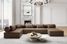 Sofa Leder Wohnlandschaft