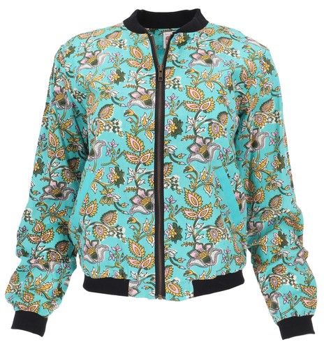 Leichte boho style bomberjacke - leichte,