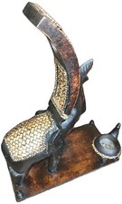 Elefant und Kalb aus Holz