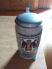 Antiker Bierkrug Steinkrug Maßkrug Jubiläum Oktoberfest München 1935  Paul Neu