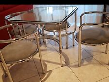 Gae Aulenti / Locus Solus Set in Chrome / 1965 by Poltronova Italia