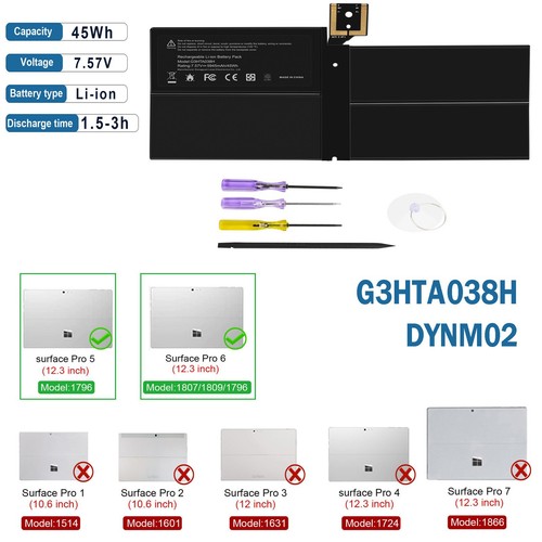 45wh akku für microsoft - 45wh,