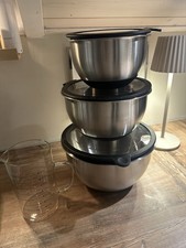 Food with Love Schüssel Set Backen Mit Deckel Messbecher Glas Set