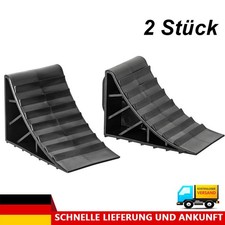 2x Radkeile Unterlegkeile Bremskeile Stütze Bremskeile Anhänger mit Griff PKW DE
