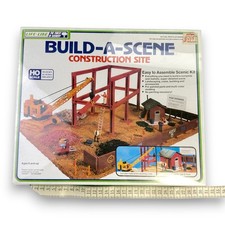 Build-A-Scene Construction Site Diorama Modellbausatz Vintage Sammler Kult