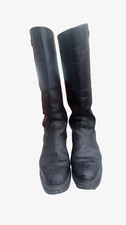 Schwarze Lederstiefel, Reitstiefel US Army