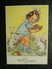 Alte AK , Mädchen mit