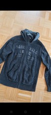 Stoffjacke schwarz / grau Gr