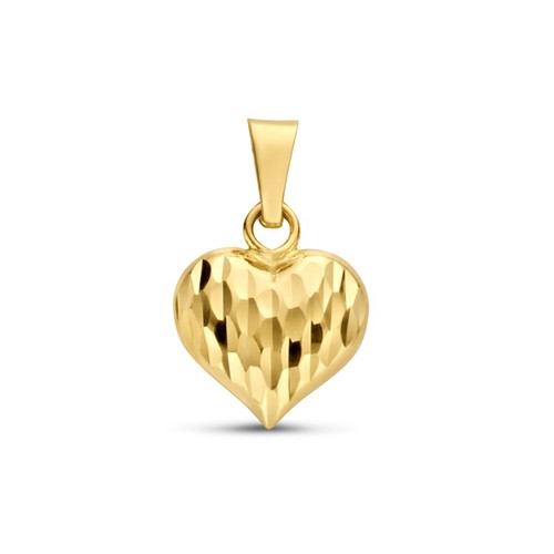 Herz anhänger aus gold 585 - herz,
