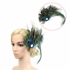 Handgefertigte Pfauufeder