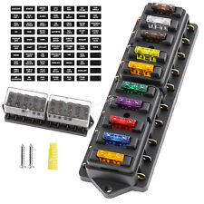 10 Fach Sicherungshalter Sicherungsdose Auto KFZ Wohnmobil Boot mit Sicherungens