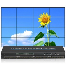 4K HDMI 4X4 Video Wall Controller TV Splice Screen Processor mit Fernbedienung