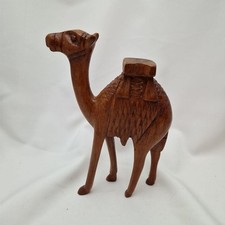 Kamel Holz Figur Geschnitzt