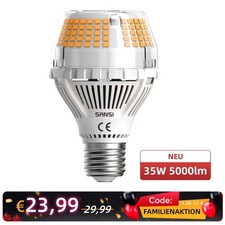 LED Leuchte Leuchtmittel Lampe 5000lm A19 E27 Warmweiß 35W GLS Birne CE