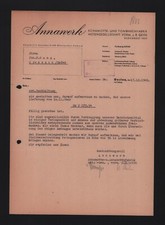 OESLAU, Brief 1948, Annawerk