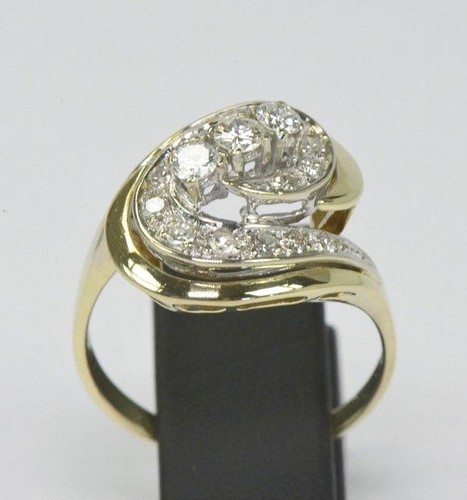 Moderner bicolor damenring - moderner,