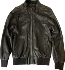 Schwarze lederjacke - (s), –