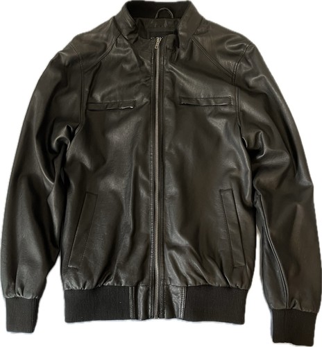 Schwarze lederjacke - schwarze,
