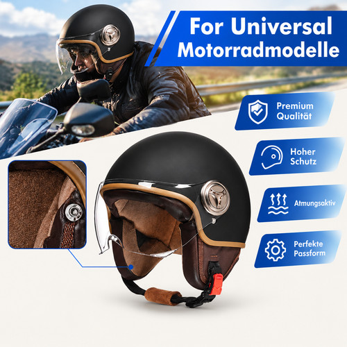 Jethelm pilothelm motorradhelm - jethelm,