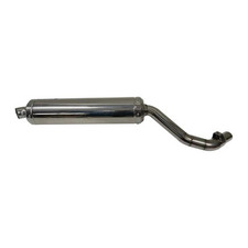 Sportauspuff Schalldämpfer Endtopf exhaust passt an Suzuki Dr 650 1995 silber