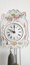 JUGENDSTIL Porzellan Wanduhr