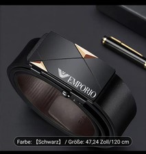Emporio  Gürtel in Schwarz