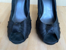 Pumps Textil Schwarz Gr.40 Gebraucht