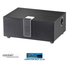auvisio WLAN-Multiroom-Lautsprecher mit Subwoofer, BT, Airplay, 80 W, schwarz