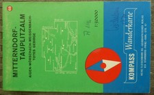 Kompaß Wanderkarte 68 Mitterndorf - Tauplitzalm 1970, gut erhalten, siehe Foto.