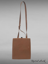 A13611 alte SANITÄTSTASCHE DEUTSCHES ROTES KREUZ Ledertasche geprägt mit Riemen