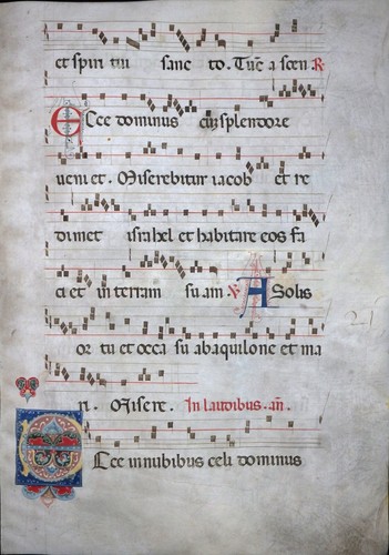 Gotik antiphonar manuscript - antiphonar,