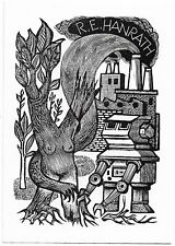 LOU STRIK: Exlibris für R. E. Hanrath, Technik und Natur