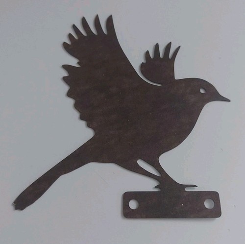Rostiger vogel deko - vogel/, garten/