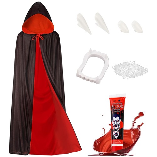 Vampir umhang kostüm - vampir, set
