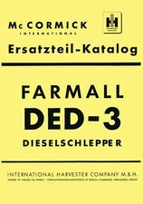 Ersatzteilkatalog DED-3 Mc Cormick IHC Ersatzteilliste