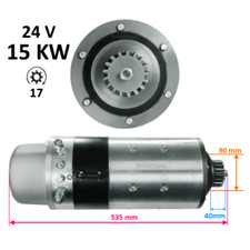 Anlasser für BHKW Biogasanlage Isotta VM Jenbacher MWM Diesel Motor 0001601007
