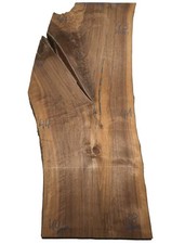 Nussbaum Holz Walnuss für Epoxid 124x37-53cm x 38-48mm