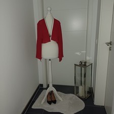 Neu Chiffonbluse rot Bolerojacke M L 40 42 44 Tia weite ärmel elegant TopZustand