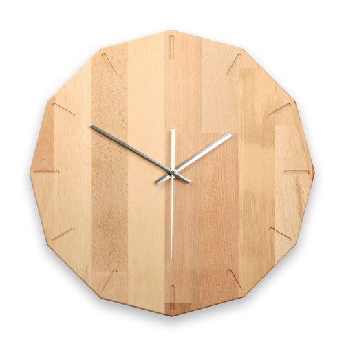 Designer wanduhr buche - designer,
