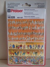 Preiser Sitzende Personen unbemalt 120 Stück 16328 H0 OVP 1:87