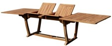 ECHT TEAK XXL Ausziehtisch Holztisch Gartentisch 300x100cm 2fach ausziehbar Holz