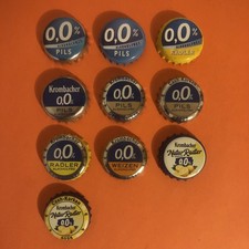 10 verschiedene Kronkorken der