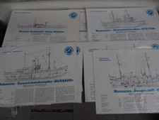 9 x Jade Verlag Wilhelmshaven Museums - Schiffe, Kartonbaumodell, OVP, Neu