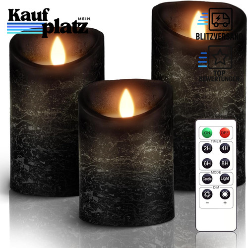 Led kerzen 3er - kerzen, set