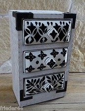 Keramikkommode Schmuckkästchen Regal Gewürzregal Kommode Gall&Zick 1855C