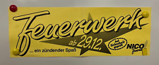 Nico Feuerwerk Werbeposter Plakat Rarität 90er Jahre Poster  Ladenfund