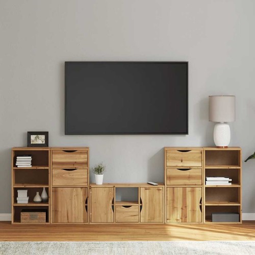 Wohnwand mit stauraum schrank - wohnwand,