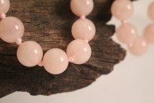 Rosenquarz halskette collier - halskette,