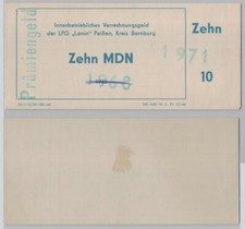 10 Mark Banknote Note DDR LPG